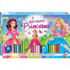 Meu Incrível LIVRO Brilhante p/Colorir:Princesas