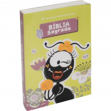 Bíblia Sagrada NTLH para Criança Smilinguido, Letra Regular, com mapa, Capa Brochura Ilustrada: Bege