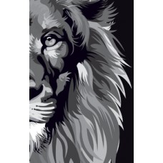 Bíblia ARC 860 Lion Colors - Black & White - Letra Normal