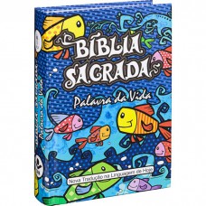 Bíblia Sagrada NTLH para Criança, Letra Maior, com mapa, Capa Dura Ilustrada: Cinza