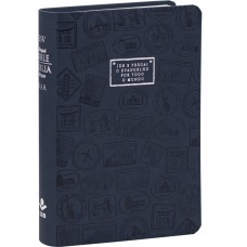 Bíblia Sagrada Bilíngue NAA | ESV, Letra Regular, com mapa, Capa Couro Sintético Azul Bíblia Sagrada Bilíngue NAA | ESV, Letra Regular, com mapa, Capa Couro Sintético Azul