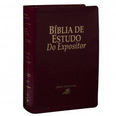 Bíblia de Estudo do Expositor, Letra Regular, com mapa, Capa Couro Sintético Vinho Bíblia de Estudo do Expositor, Letra Regular, com mapa, Capa Couro Sintético Vinho