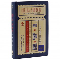 Bíblia Sagrada NAA de Estudo, Letra Regular, com mapa, Capa Dura Ilustrada: Cinza