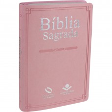 Bíblia Sagrada NAA para Mulher, Letra Regular, com mapa, Capa Couro Sintético Rosa Bíblia Sagrada NAA para Mulher, Letra Regular, com mapa, Capa Couro Sintético Rosa