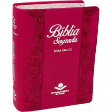 Bíblia Sagrada NAA para Mulher, Letra Grande, Capa Couro Sintético Rosa Beiras Floridas Bíblia Sagrada NAA para Mulher, Letra Grande, Capa Couro Sintético Rosa Beiras Floridas