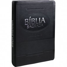 Bíblia Sagrada ARA, Letra Gigante, com índice, Capa Couro Sintético Preta