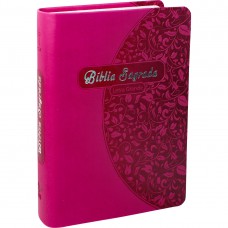 Bíblia Sagrada NTLH para Mulher, Letra Grande, com mapa, Capa Couro Sintético Rosa