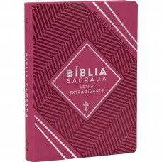 Bíblia Sagrada NTLH para Mulher, Letra Extragigante, com índice,, com mapa, Capa Couro Sintético Rosa