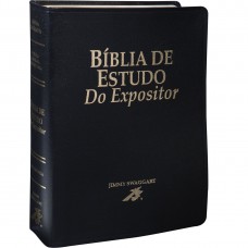 Bíblia de Estudo do Expositor, Letra Regular, com mapa, Capa Couro Sintético Preta Bíblia de Estudo do Expositor, Letra Regular, com mapa, Capa Couro Sintético Preta