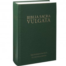Bíblia Sagrada Vulgata, Letra Regular, com mapa, Capa Dura Verde