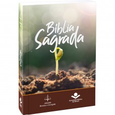 Bíblia Mude o Brasil pela Bíblia ARC, Letra Regular, com mapa, Capa Brochura Ilustrada: Marrom