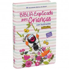 Bíblia Sagrada NTLH de Estudo para Criança Smilinguido, Letra Regular, com mapa, Capa Dura Ilustrada: Branca