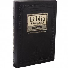 Bíblia Sagrada ARC, Letra Gigante, com palavras de Jesus destacadas, com índice, Capa Couro Sintético Preta Nobre Bíblia Sagrada ARC, Letra Gigante, com palavras de Jesus destacadas, com índice, Capa Couro Sintético Preta Nobre