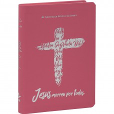 Bíblia Sagrada ARC, para Mulher, Letra Grande, Capa Couro Sintético Rosa