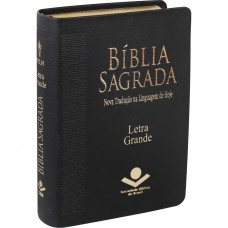 Bíblia Sagrada NTLH, Letra Grande, com mapa, Capa Couro Sintético Preta
