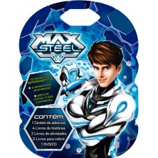 Max Steel - Maleta com 8 livros, cd e adesivos