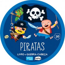 Piratas: livro + quebra-cabeça gigante