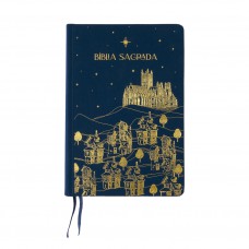 Bíblia A21 The Purpose Book, Letra tradicional, com espaço para anotação, Capa dura com tecido Azul Novo Reino