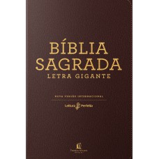 Bíblia NVI, Letra gigante, Fonte Leitura Perfeita, Capa luxo Marrom