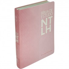 Bíblia Sagrada NTLH de Estudo para Mulher, Letra Regular, com mapa, Capa Couro Sintético Rosa