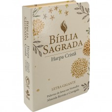 Bíblia Sagrada ARC para Mulher, Letra Gigante, com palavras de Jesus destacadas, com Harpa Cristã, com mapa, Capa Semi Flexível Rosa