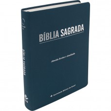 Bíblia Sagrada ARA, Letra Gigante, Capa Couro Sintético Azul