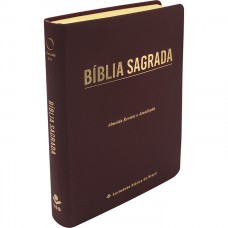 Bíblia Sagrada ARA, Letra Gigante, Capa Couro Sintético Vinho