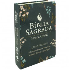 Bíblia Sagrada ARC para Mulher, Letra Gigante, com palavras de Jesus destacadas, com Harpa Cristã, com mapa, Capa Semi Flexível Verde
