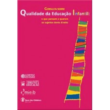 Consulta sobre qualidade da educação infantil