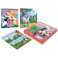 Box livros e quebra-cabeça - Minnie