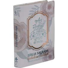 Bíblia Sagrada NAA de Estudo para Mulher, Letra Regular, com mapa, Capa Couro Sintético Ilustrada