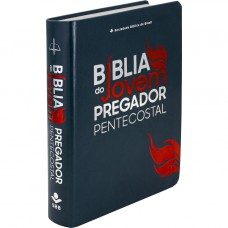 Bíblia do Pregador Pentecostal ARC, Letra Regular, com mapa, Capa Couro Sintético Azul