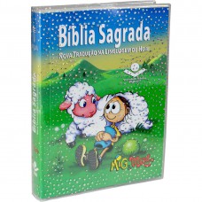 Bíblia Sagrada NTLH para Criança Mig e Meg, Letra Regular, com mapa, Capa Brochura Ilustrada