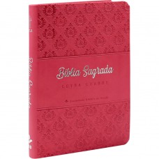 Bíblia Sagrada NTLH de Estudo para Mulher, Letra Grande, com mapa, Capa Couro Sintético Rosa