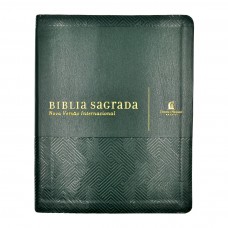 Bíblia NVI com Espaço para Anotações, Capa luxo verde, Leitura Perfeita