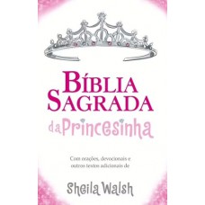 Bíblia Sagrada da Princesinha NTLH, Capa dura almofada, Rosa Glitter
