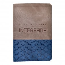 Bíblia de Estudo Integrada NVI, Letra tradicional, Uma perspectiva em ordem cronológica das Escrituras, Capa luxo Azul e grafite