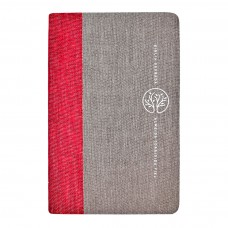 Bíblia Sagrada ACF, Capa de tecido vermelho e cinza, Leitura Perfeita
