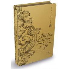 Bíblia da Mulher de Fé, NVI, Capa luxo dourada
