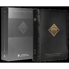 Bíblia de Estudo Thomas Nelson NVI Premier Collection, Letra tradicional, Fonte Leitura Perfeita, com mapas e mais de 50 mil recursos, Capa couro legítimo Preta