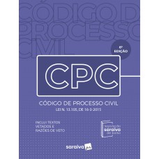 Código De Processo Civil Mini - Legislação Saraiva De Bolso - 6 edição 2024