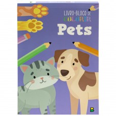 Livro-BLOCO de Colorir - Pets Livro-BLOCO de Colorir - Pets