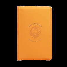 Bíblia NVI com zíper: Ele voltará, Capa luxo laranja com toque emborrachado, Leitura Perfeita