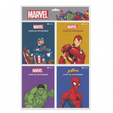 Solapa pop com 4 minilivros de atividades - Marvel Solapa pop com 4 minilivros de atividades - Marvel