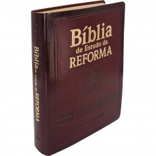 Bíblia de Estudo da Reforma ARA, Letra Regular, com mapa, com índice, Tamanho Gigante, Capa Couro Sintético Vinho Bíblia de Estudo da Reforma ARA, Letra Regular, com mapa, com índice, Tamanho Gigante, Capa Couro Sintético Vinho