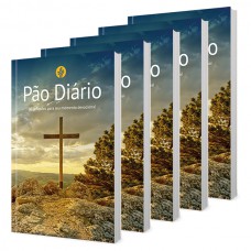 Devocional Pão Diário - Capa Cruz - Kit com 5 unidades Devocional Pão Diário - Capa Cruz - Kit com 5 unidades