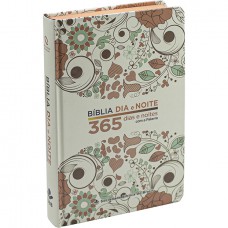 Bíblia Dia e Noite — Devocional 365 Dias NAA, Letra Regular, com mapa, Capa Dura Ilustrada