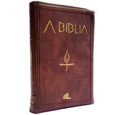 A Bíblia - Zíper marrom