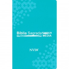Bíblia NVI média - Luxo turquesa