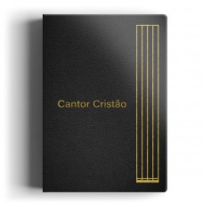 Cantor Cristão grande com letra - Luxo preto Cantor Cristão grande com letra - Luxo preto